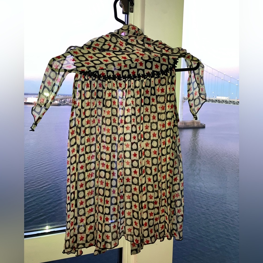 Anna Sui Silk Chiffon | Rare! Pristine Blouse from Anna Sui Store in SoHo, NYC - Picture 4 of 7